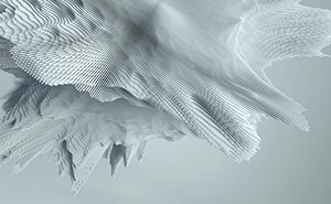 3D abstract mesh structure