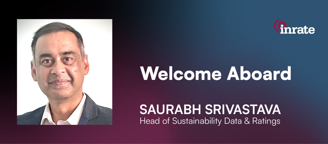 Inrate Welcome Aboard Saurabh Srivastava Head of Sustainability Data